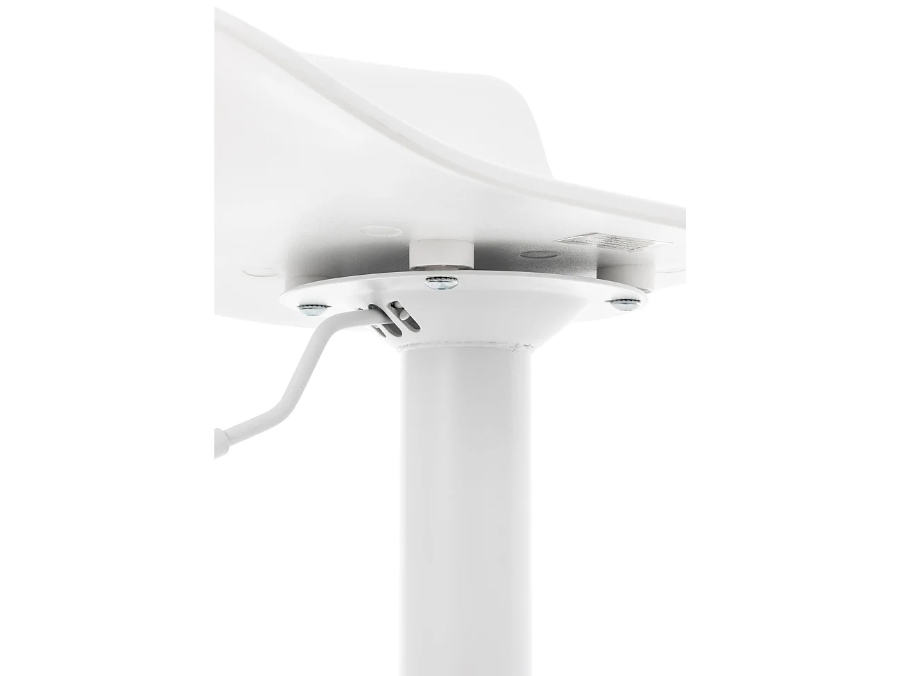 Lot de 4  Tabouret de bar - Plastique - Blanc - Aveiro