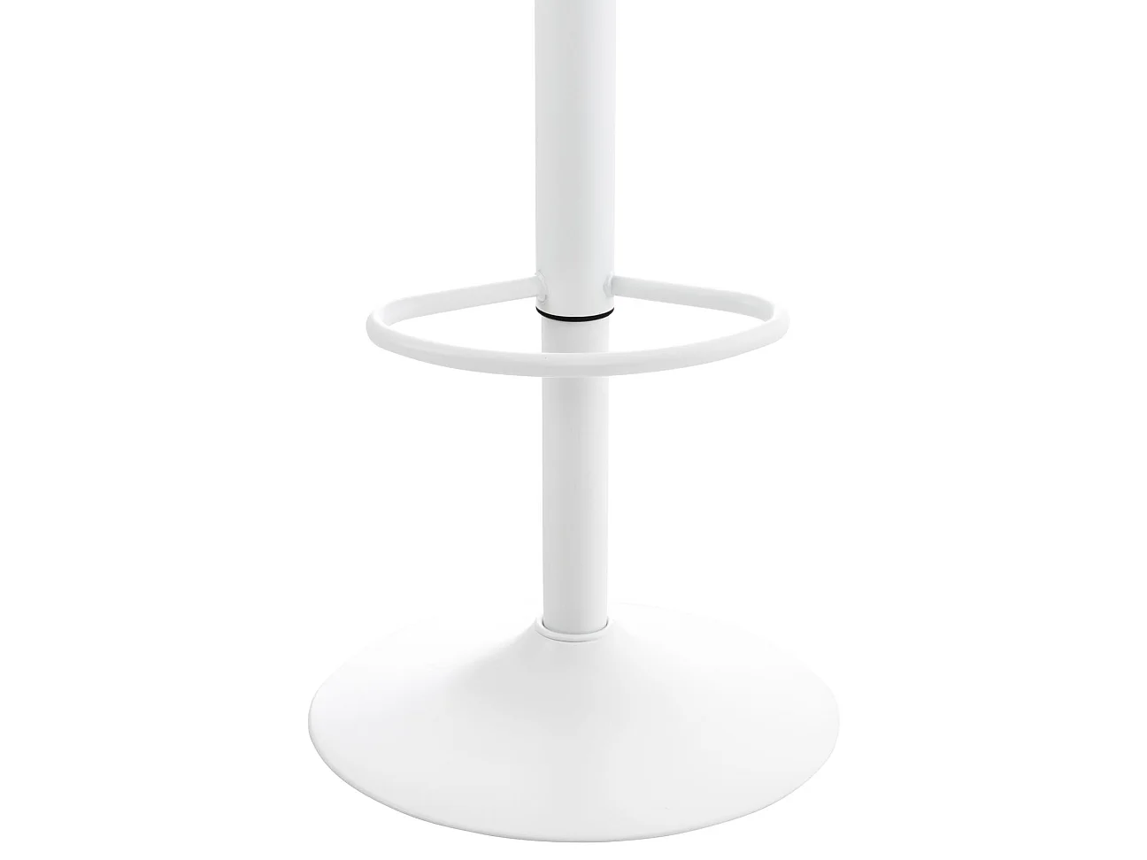 Lot de 4  Tabouret de bar - Plastique - Blanc - Aveiro