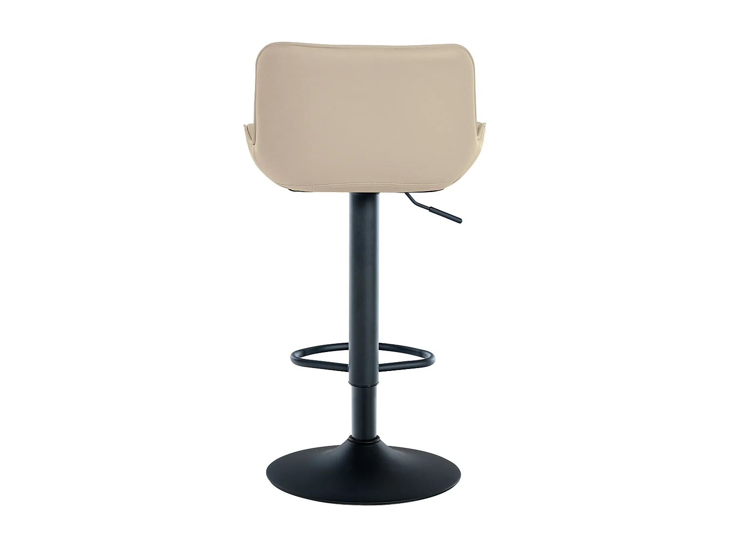 Tabouret de bar - Similicuir - Crème - Minosa