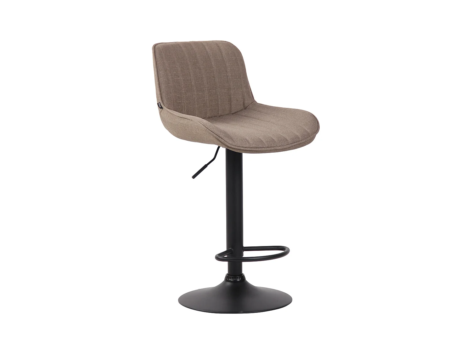 Tabourets de bar - Tissu & Métal - Taupe - Lentini