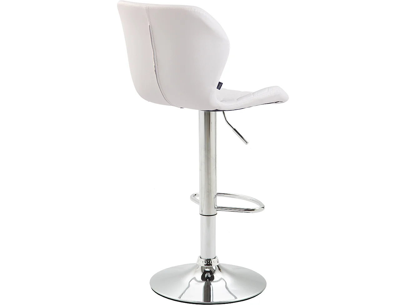 Lot de 2 Tabourets de bar - Similicuir & Métal - Blanc - Cork