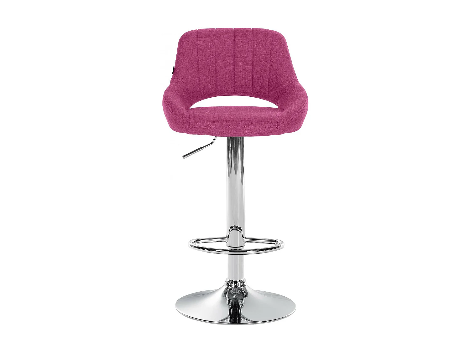 Tabouret de bar - Tissu & Chrome - Violet - Milet