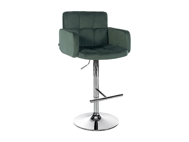 Tabouret de bar - Velours & Métal - Vert foncé - Los Angeles