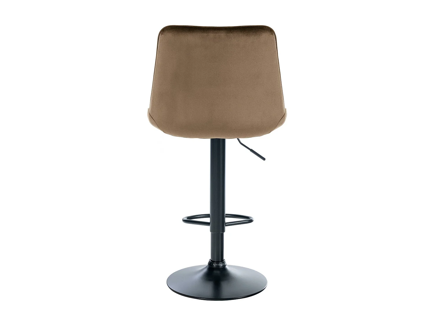 Tabouret de bar - Velours & Noir - Marron - Toni