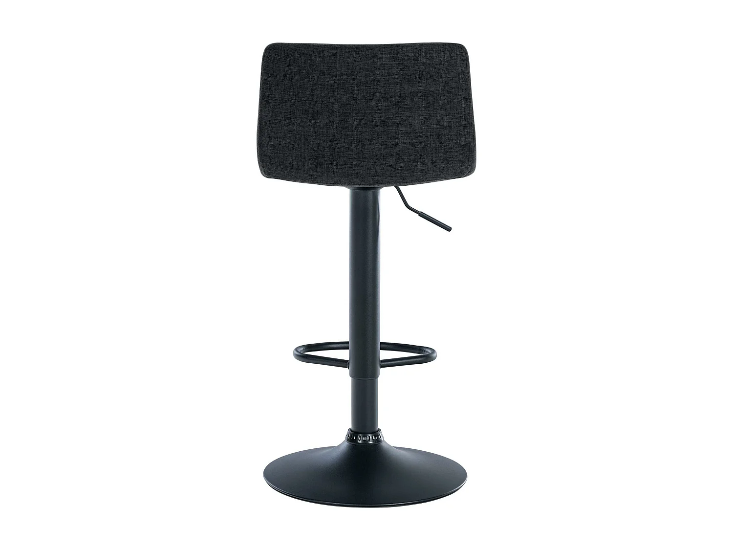 Lot de 2  Tabouret de bar - Tissu & Métal - Noir - Branford