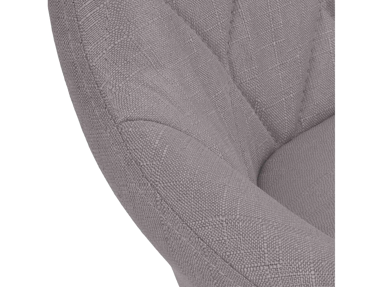 Tabouret de bar - Tissu & Noir - Gris - Lazio