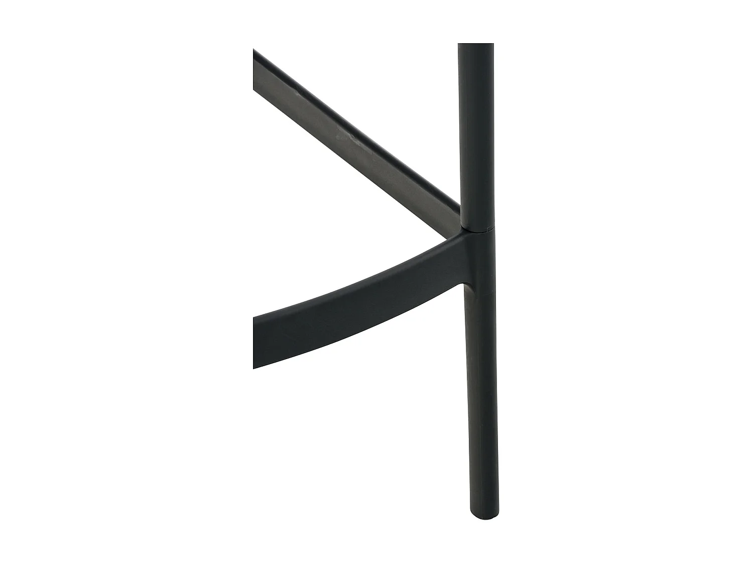 Lot de 2  Tabouret de bar - Plastique - Gris foncé - Air