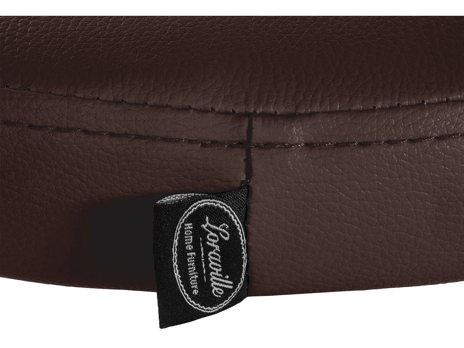 Tabouret de bar - Similicuir & Noir - Marron - Ponte