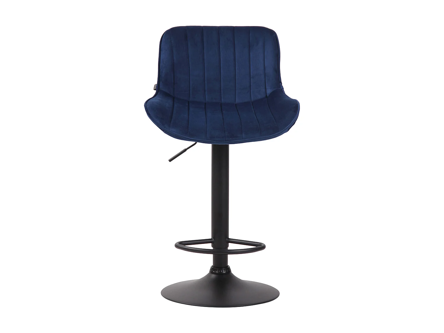 Lot de 2  Tabouret de bar - Velours & Noir - Bleu - Lentini