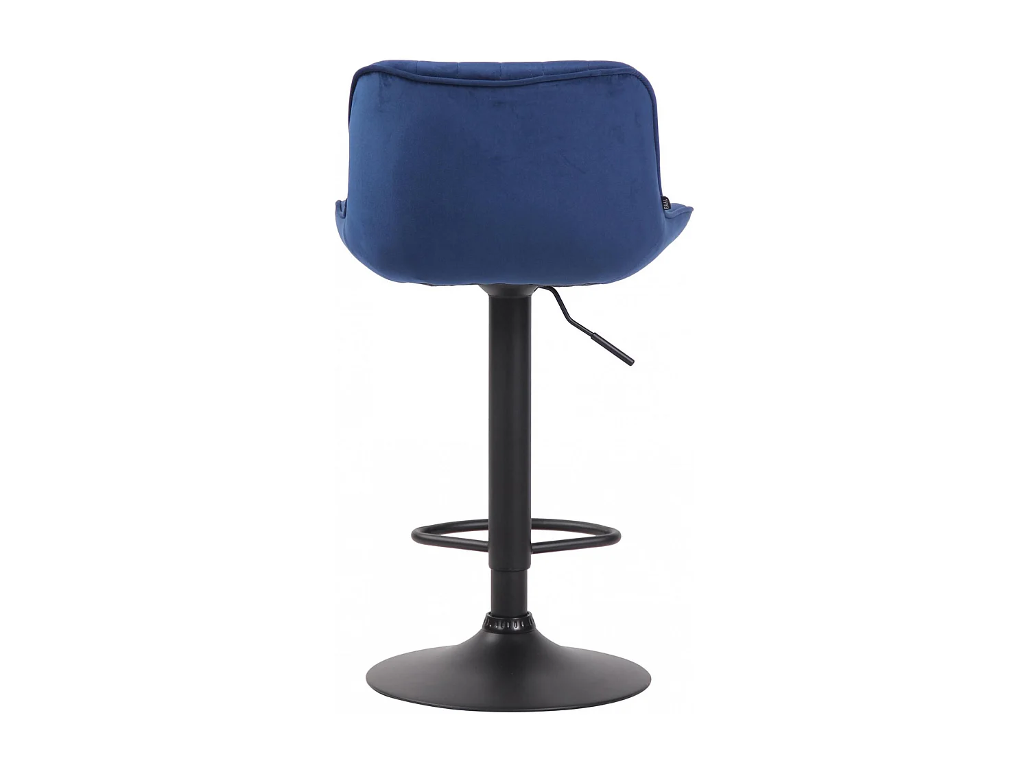 Lot de 2  Tabouret de bar - Velours & Noir - Bleu - Lentini