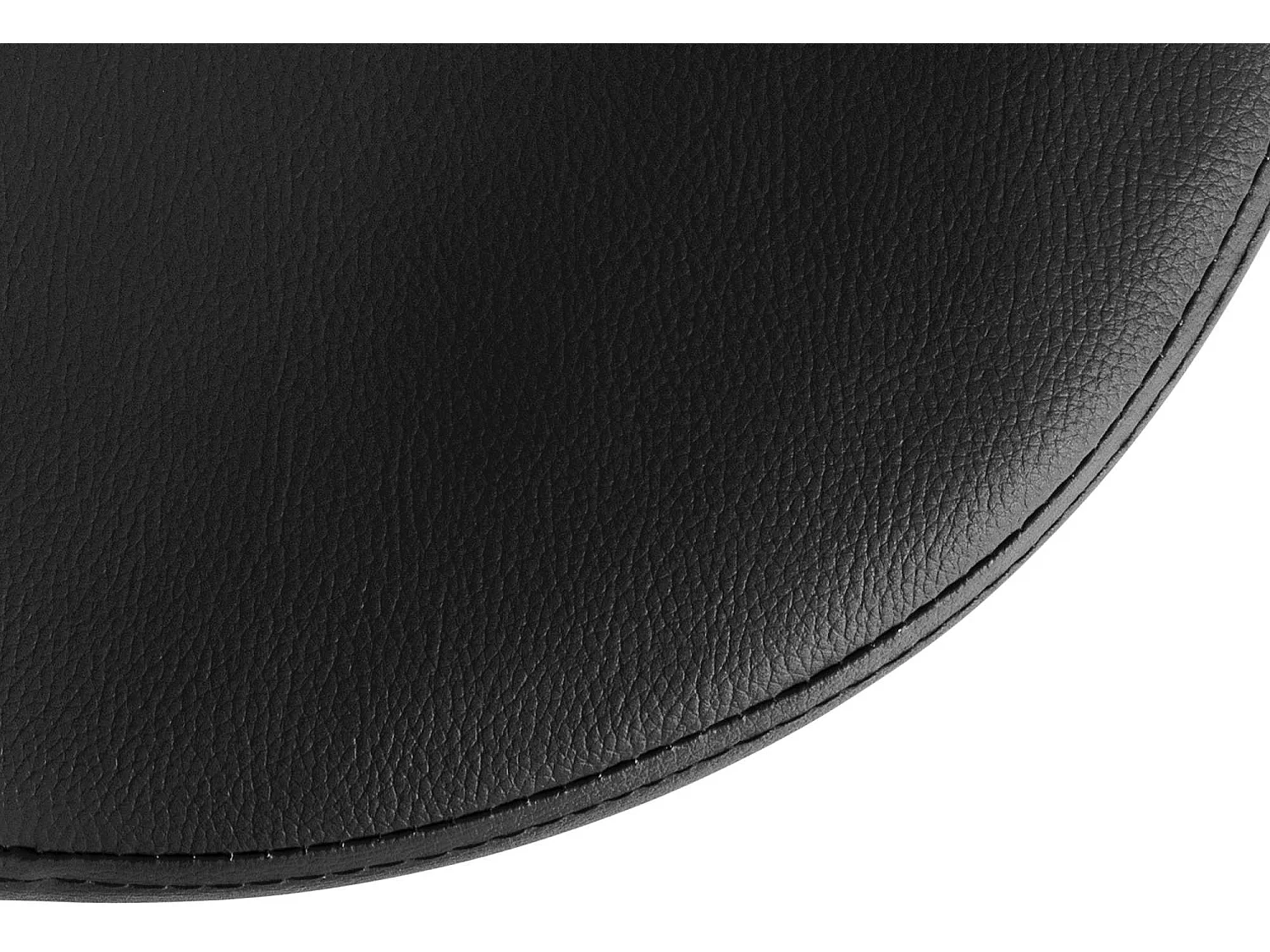 Tabouret de bar - Similicuir & Chrome - Noir - Ponte