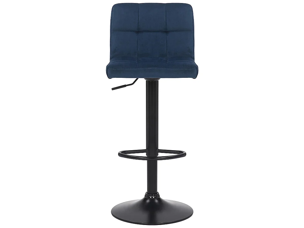 Barkruk - Fluweel - blauw - Feni