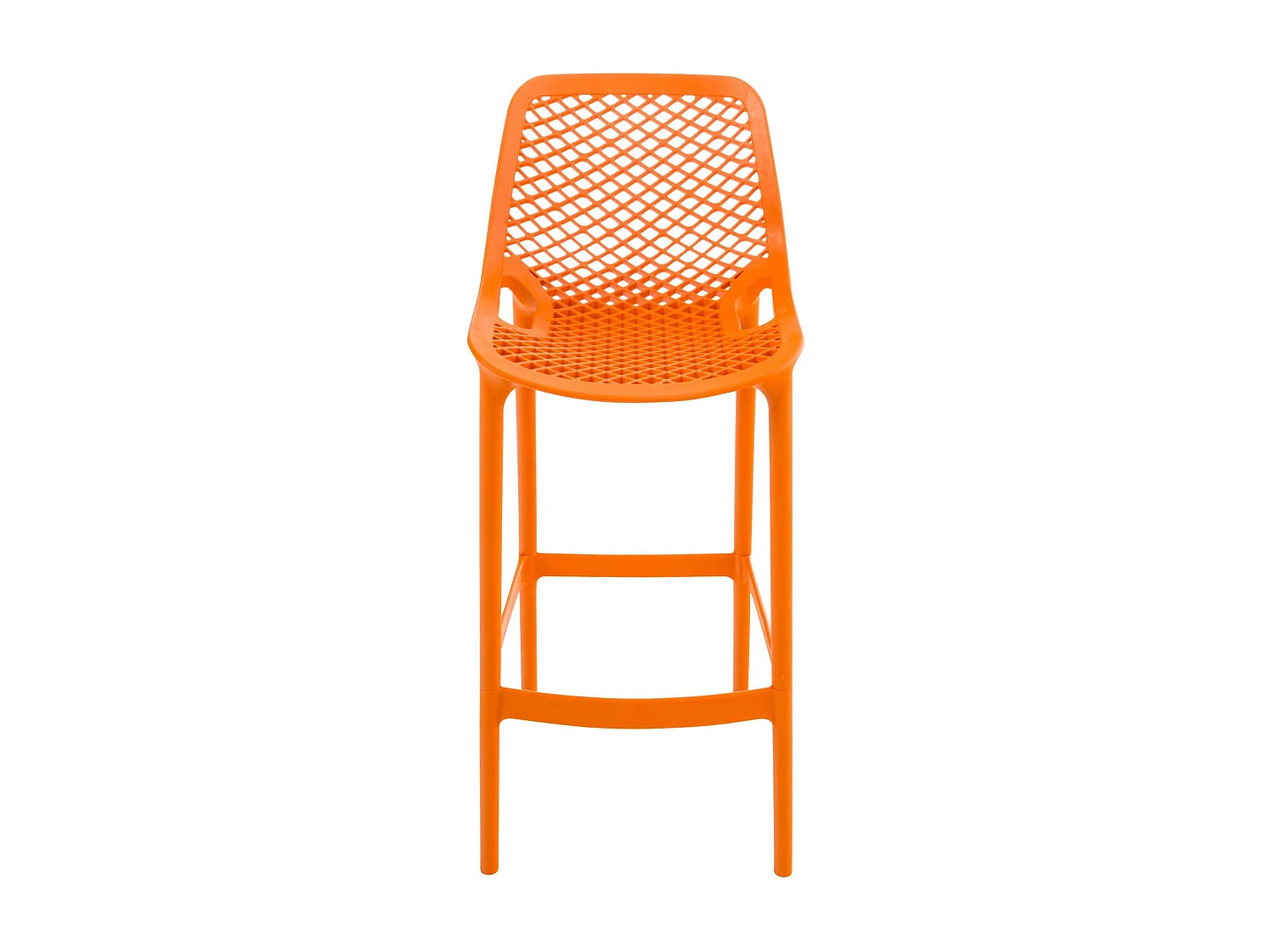 Lot de 2  Tabouret de bar - Plastique - Orange - Air