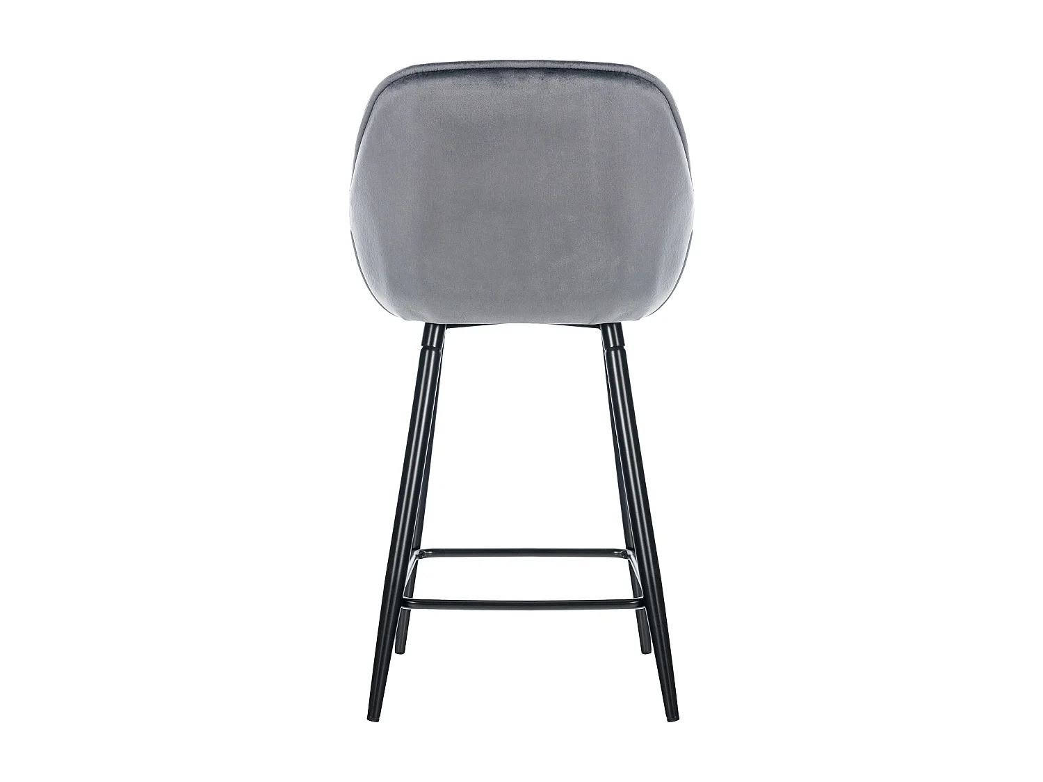Taburete de bar -  & Metal negro mate - Gris oscuro - Gibson