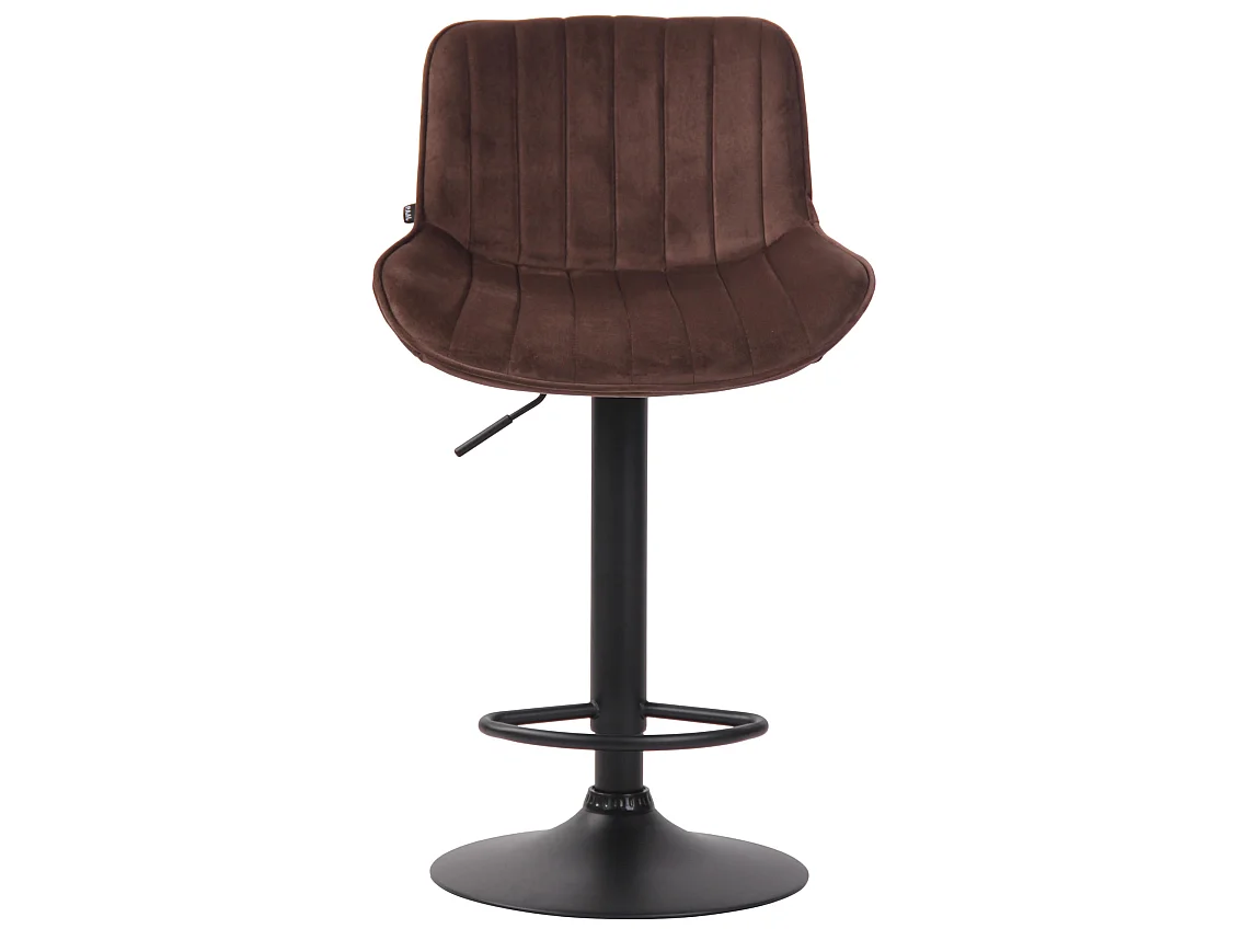 Tabourets de bar - Velours & Métal - Marron - Lentini