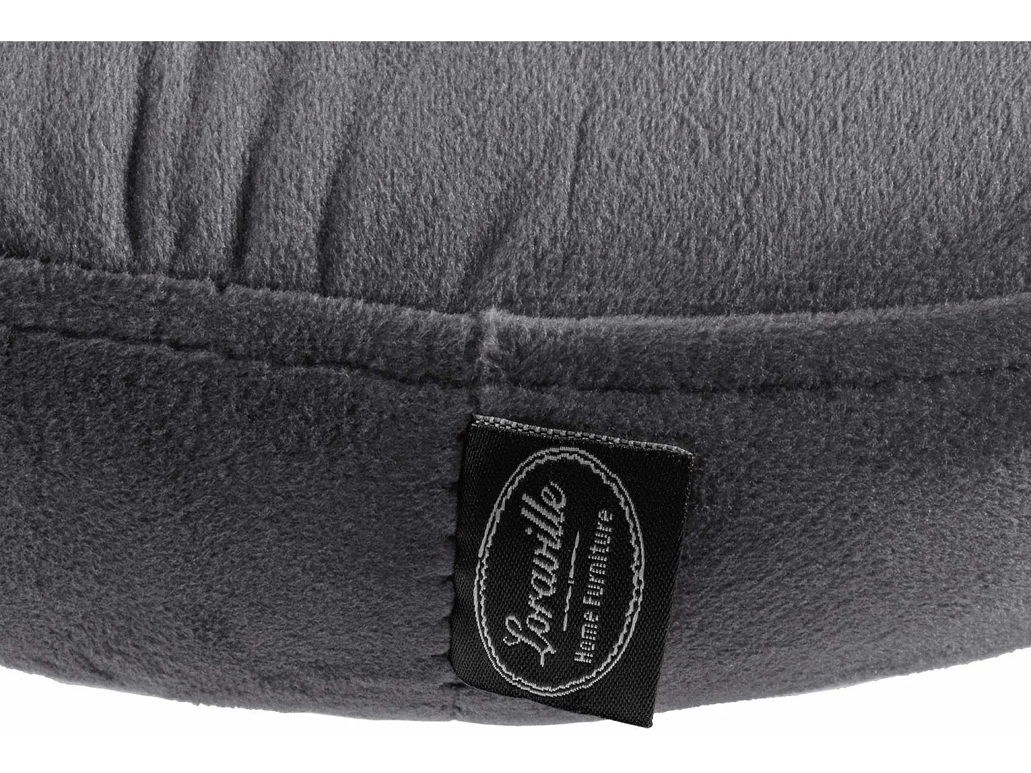 Lot de 2 Tabourets de bar - Velours & Métal - Gris foncé - Ponte