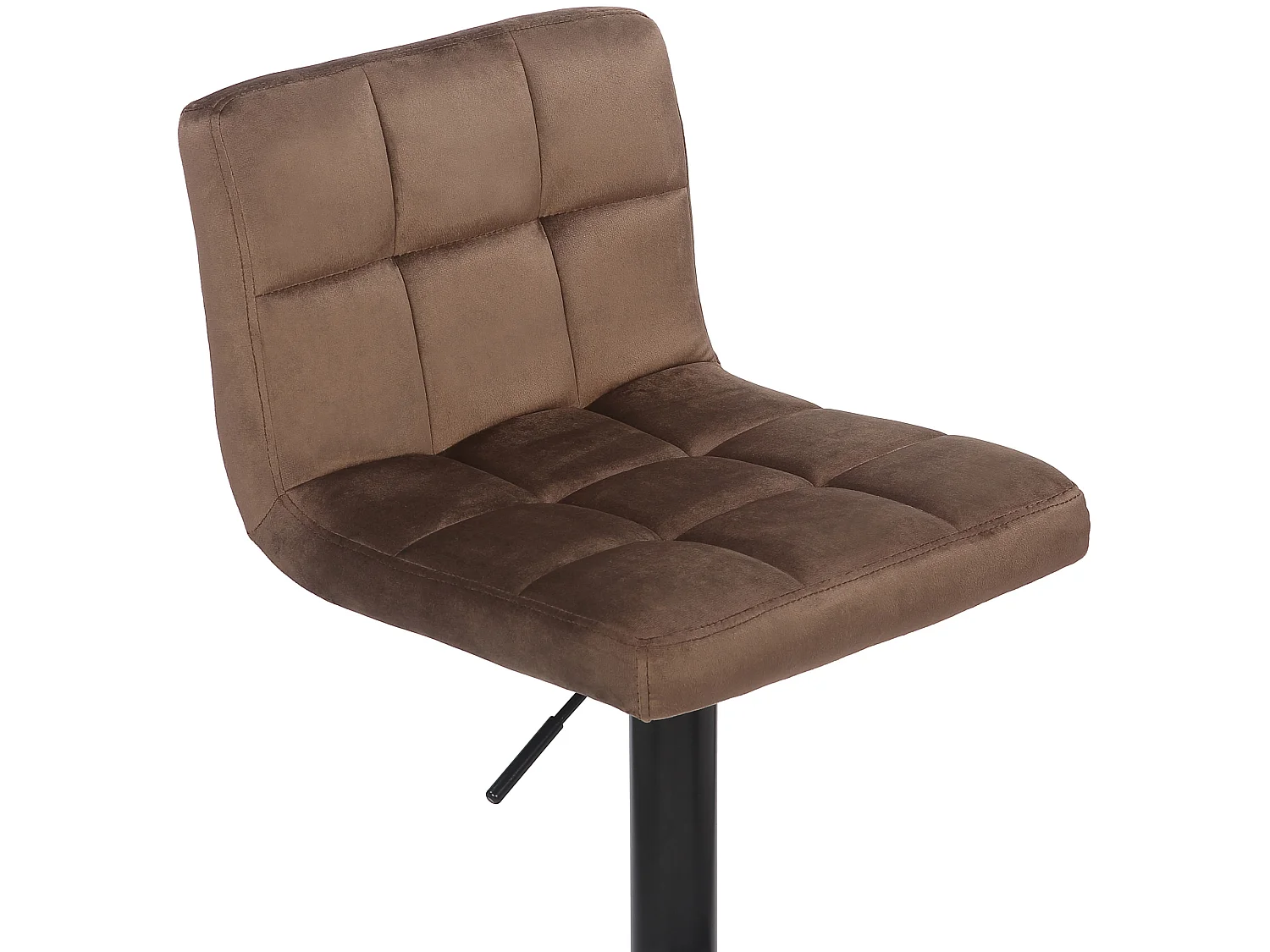 Set van 2  Barkruk - Fluweel & wit - bruin - Feni