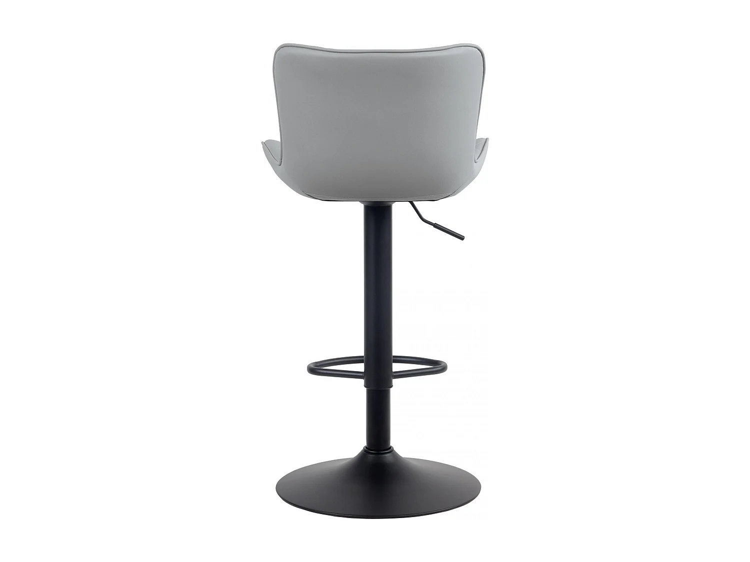 Tabouret de bar - Similicuir - Gris - Emma