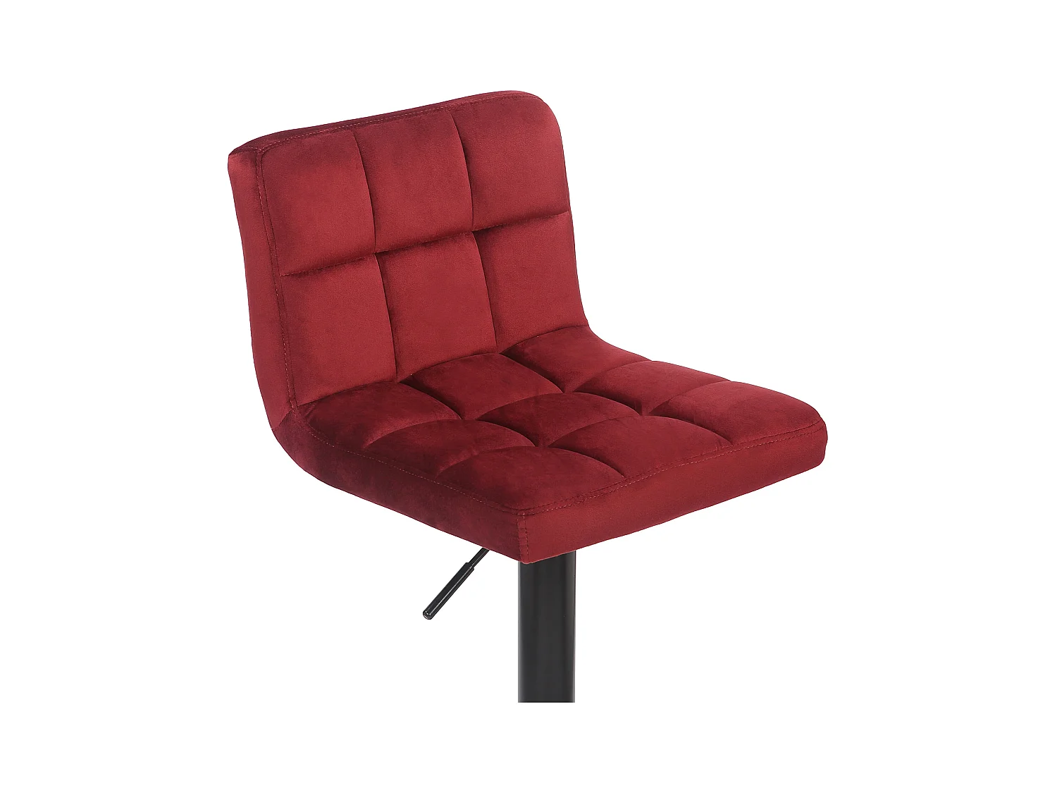 2er Set Barhocker - Samt - rot - Feni