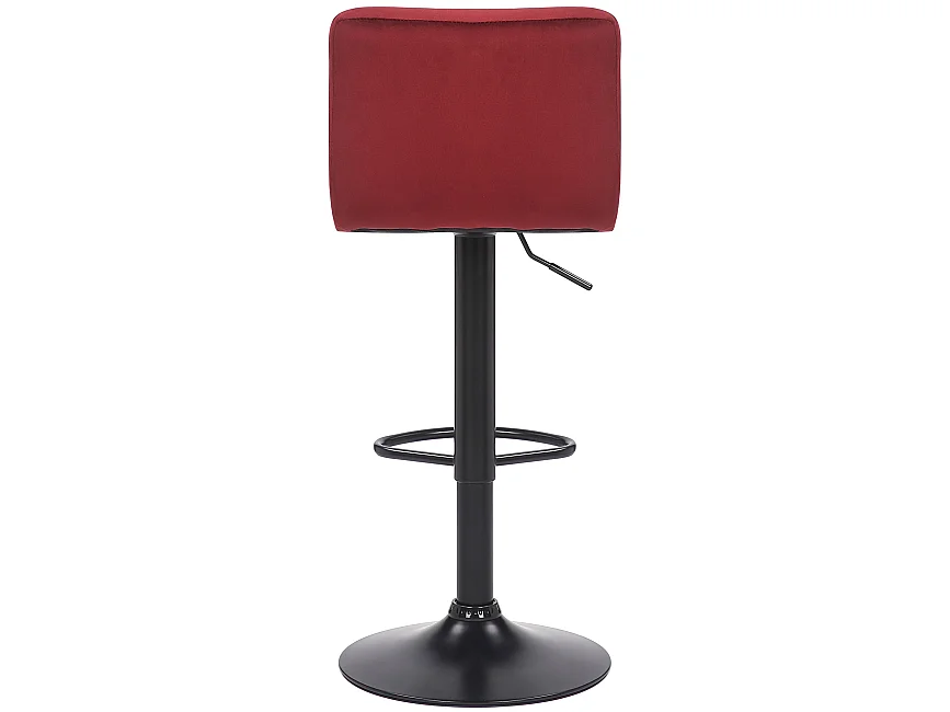 Lot de 2  Tabouret de bar - Velours & Blanc - Rouge - Feni