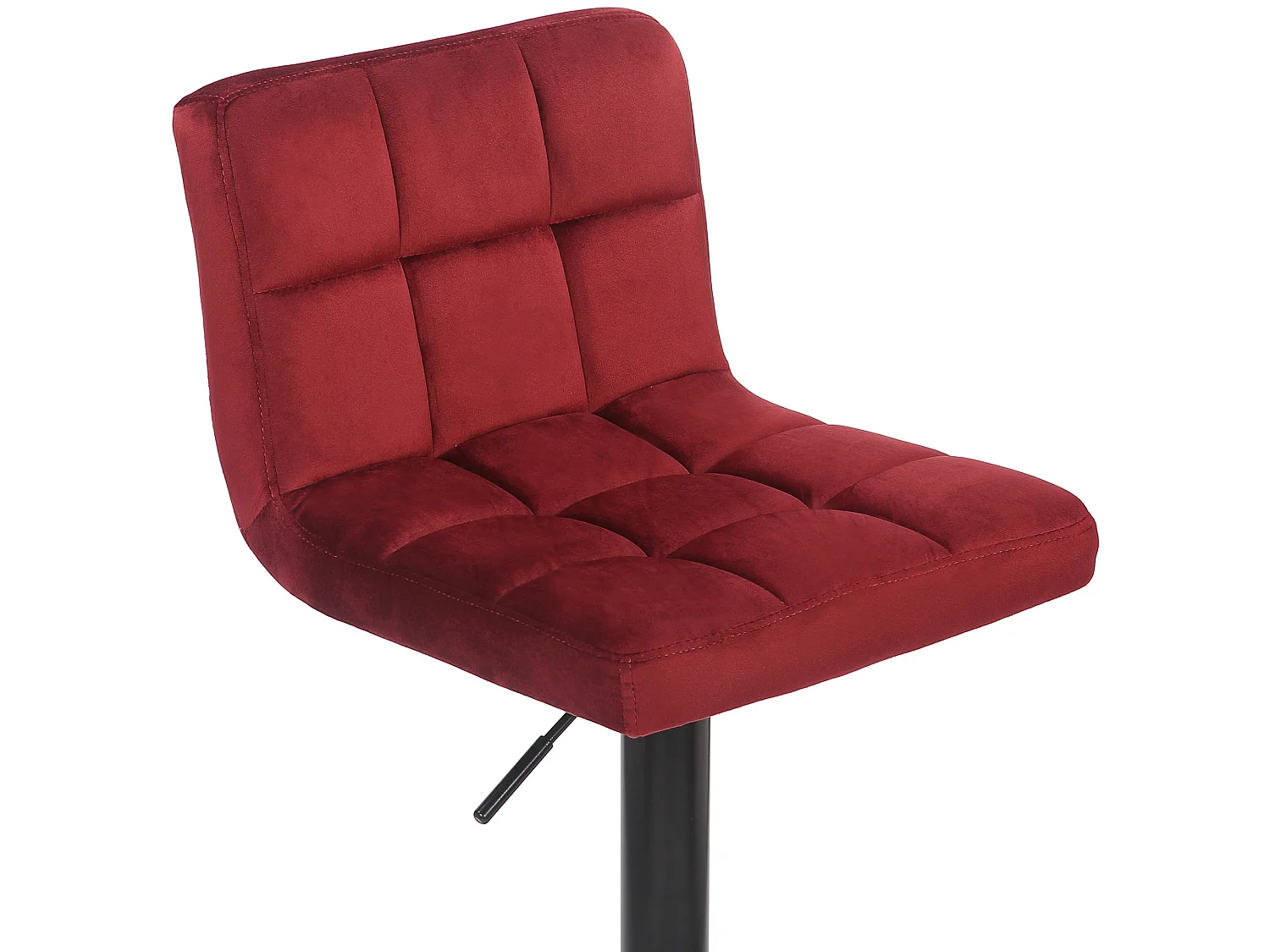 Lot de 2  Tabouret de bar - Velours & Blanc - Rouge - Feni