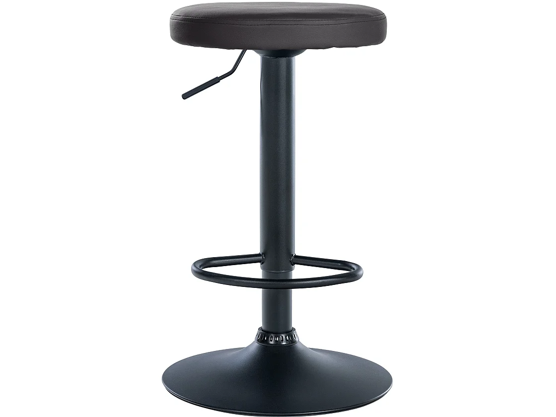 Tabouret de bar - Similicuir & Noir - Noir - Ponte