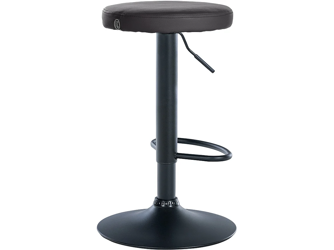 Tabouret de bar - Similicuir & Noir - Noir - Ponte