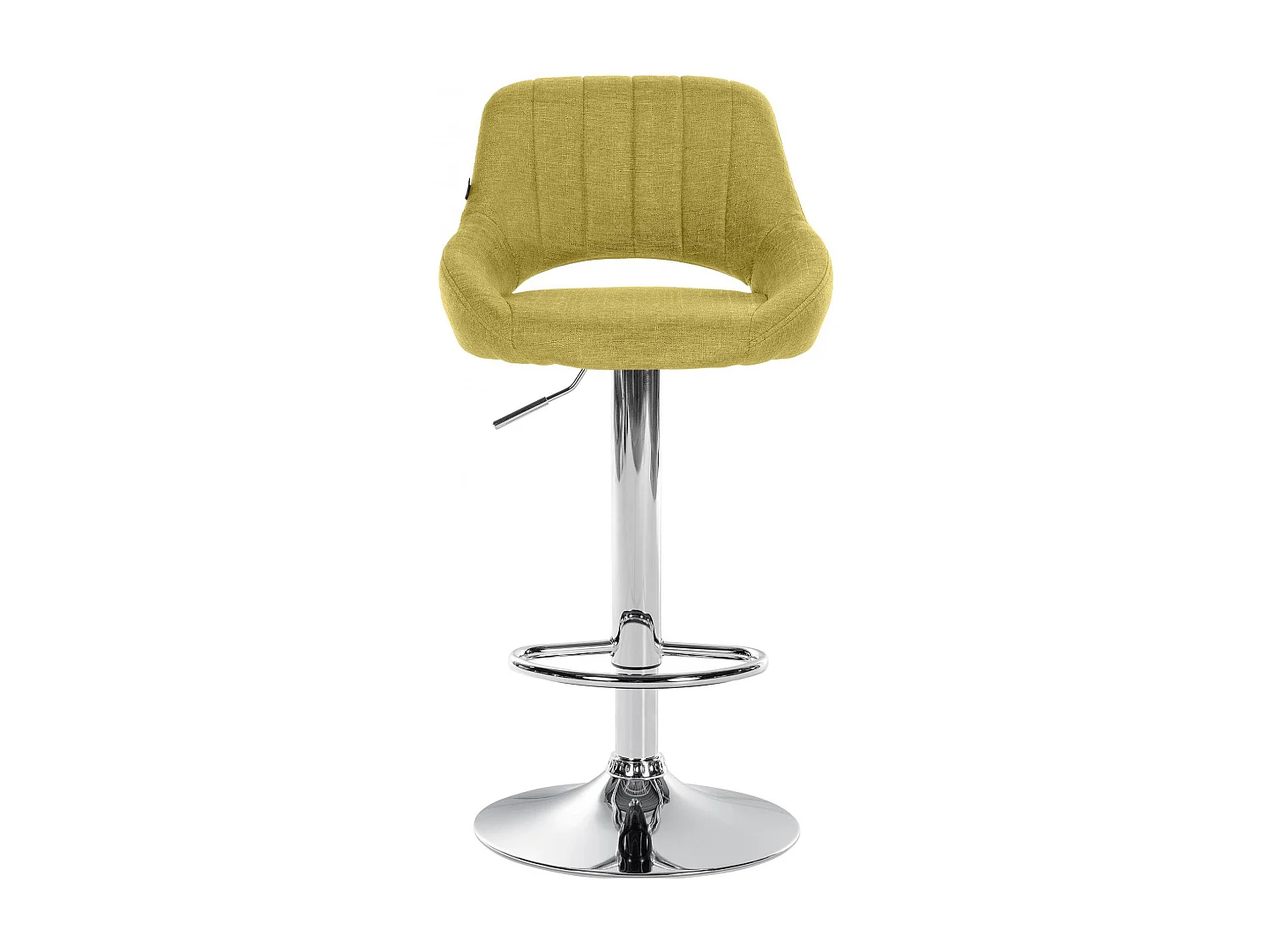 Tabouret de bar - Tissu & Chrome - Vert - Milet