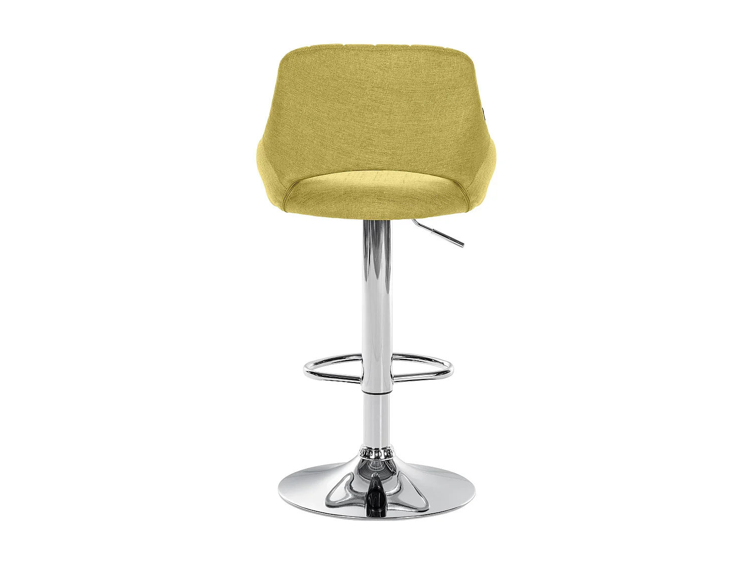 Tabouret de bar - Tissu & Chrome - Vert - Milet