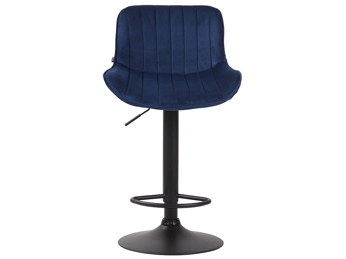 Tabourets de bar - Velours & Métal - Bleu - Lentini