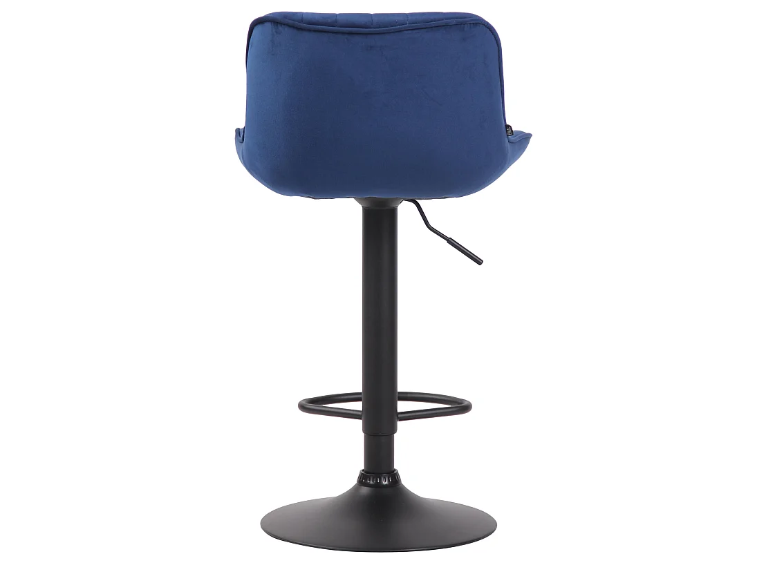 Tabourets de bar - Velours & Métal - Bleu - Lentini