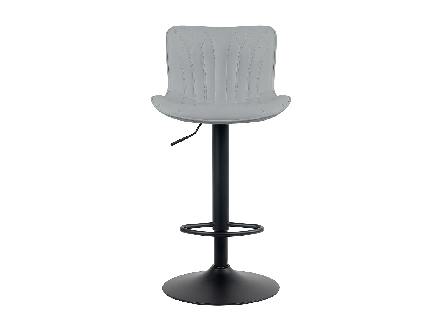 Tabouret de bar - Similicuir - Gris - Linus