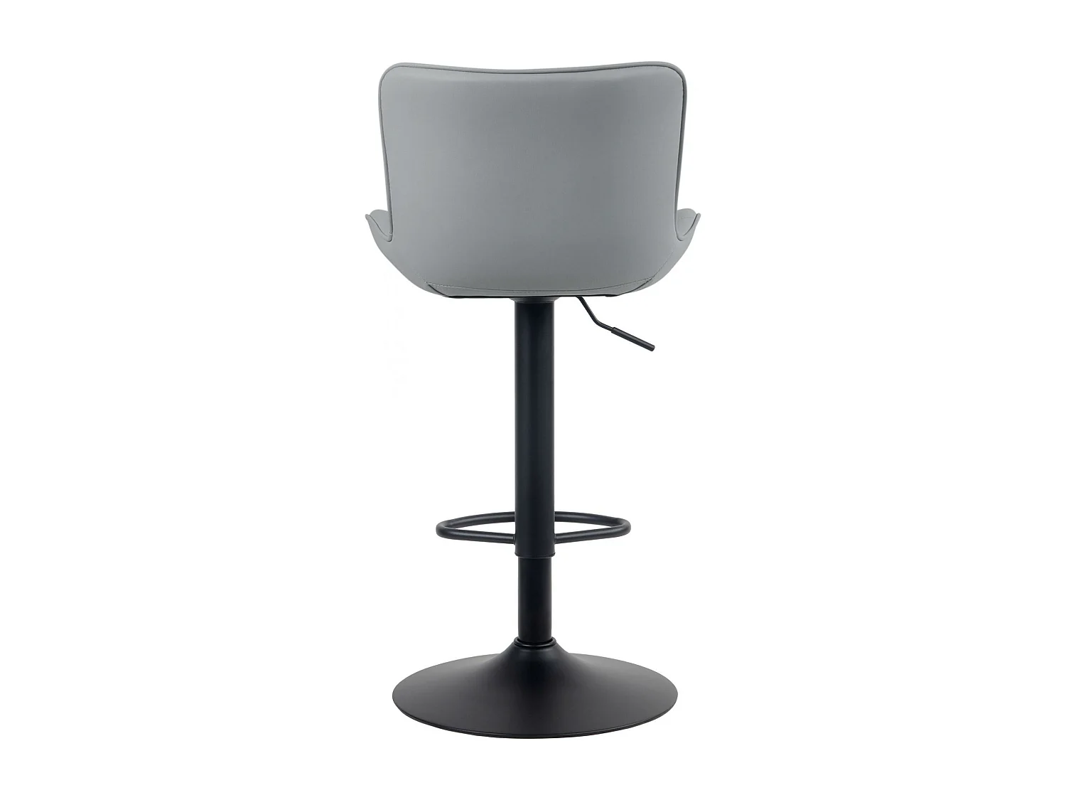 Tabouret de bar - Similicuir - Gris - Linus