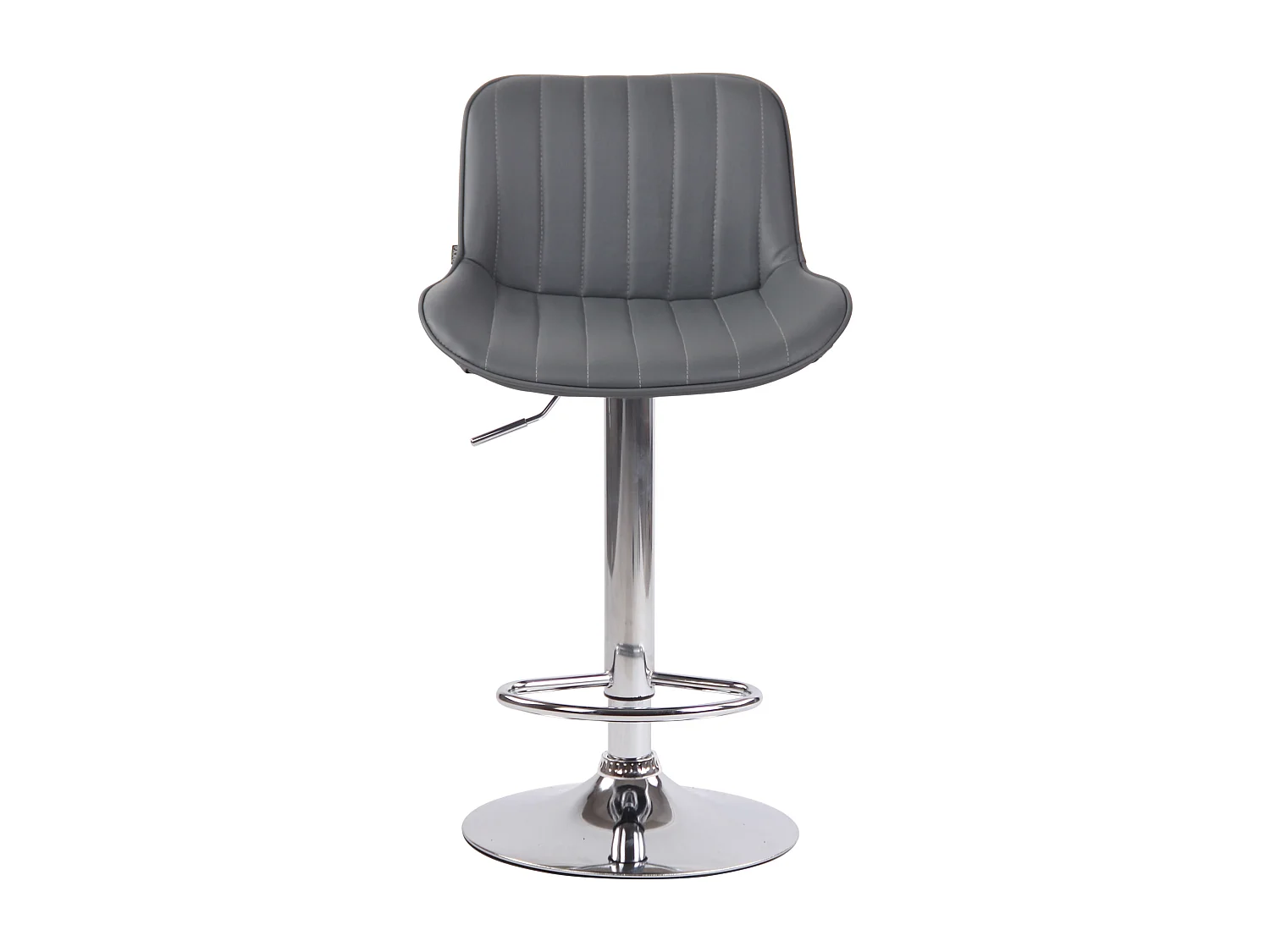 Tabourets de bar - Similicuir & Métal - Gris - Lentini