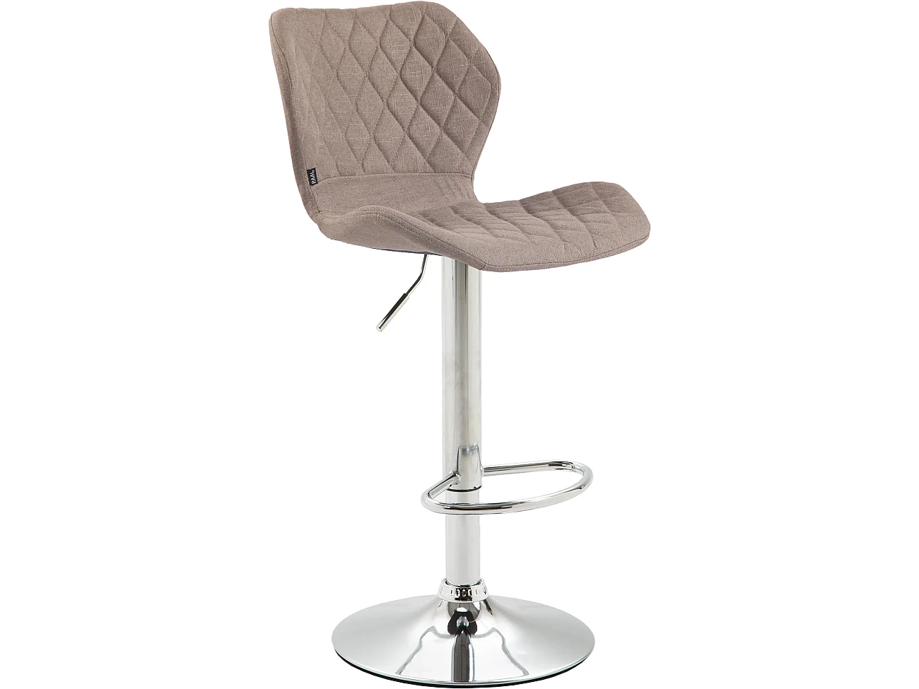 Barhocker - Stoff & Metall - taupe - Cork