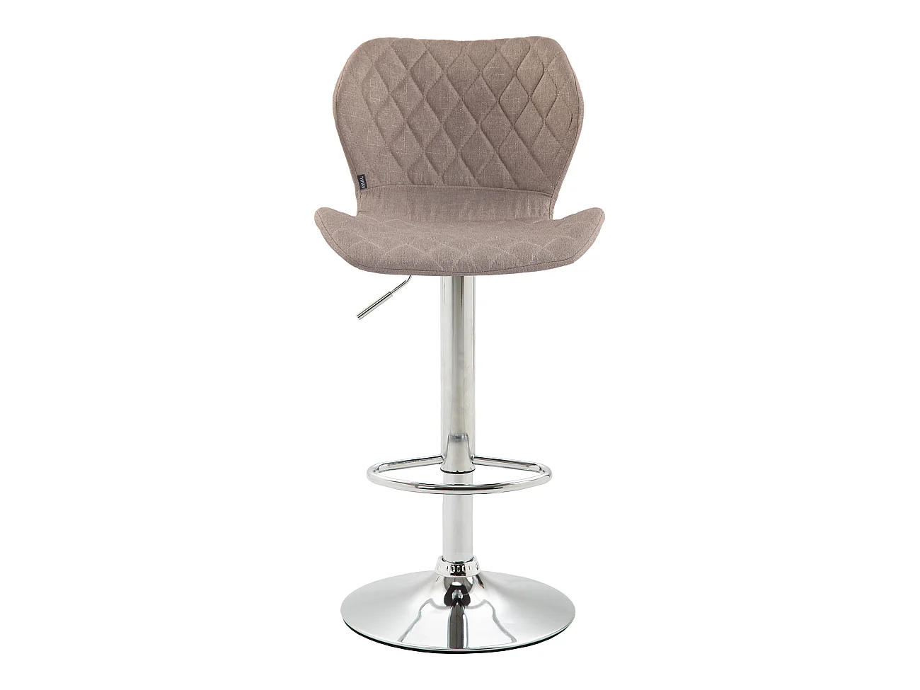Barhocker - Stoff & Metall - taupe - Cork