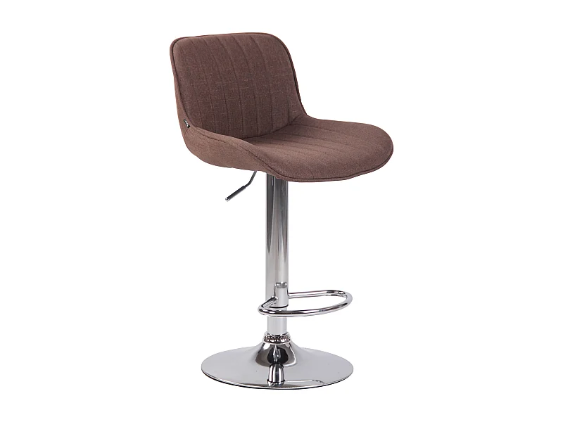 Tabourets de bar - Tissu & Métal - Marron - Lentini