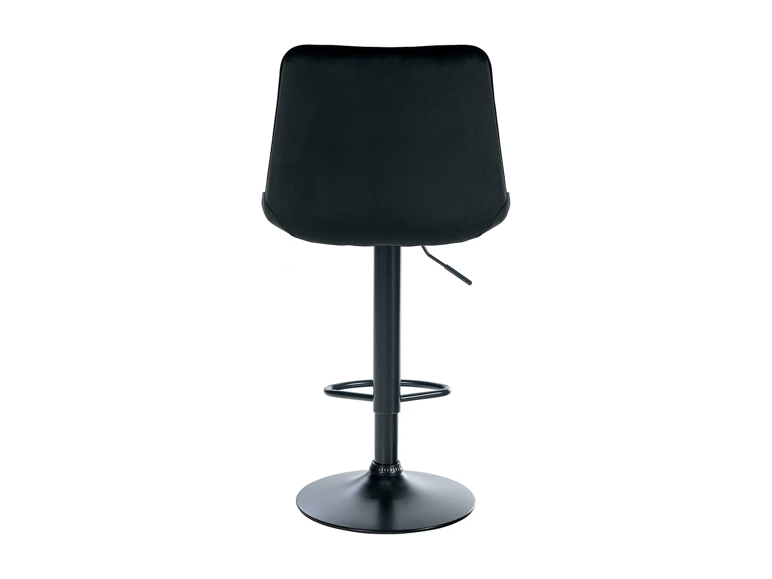Tabouret de bar - Velours & Noir - Noir - Toni