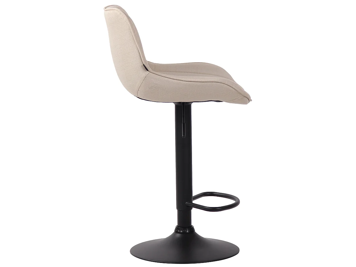 Barhocker - Stoff & Metall - creme - Lentini