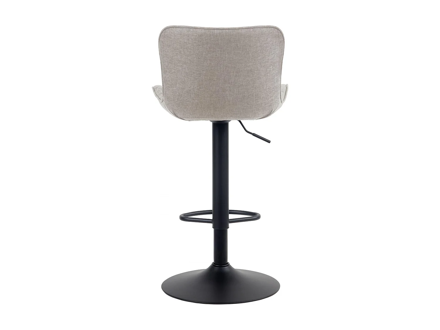 Lot de 2  Tabouret de bar - Tissu - Taupe - Emma