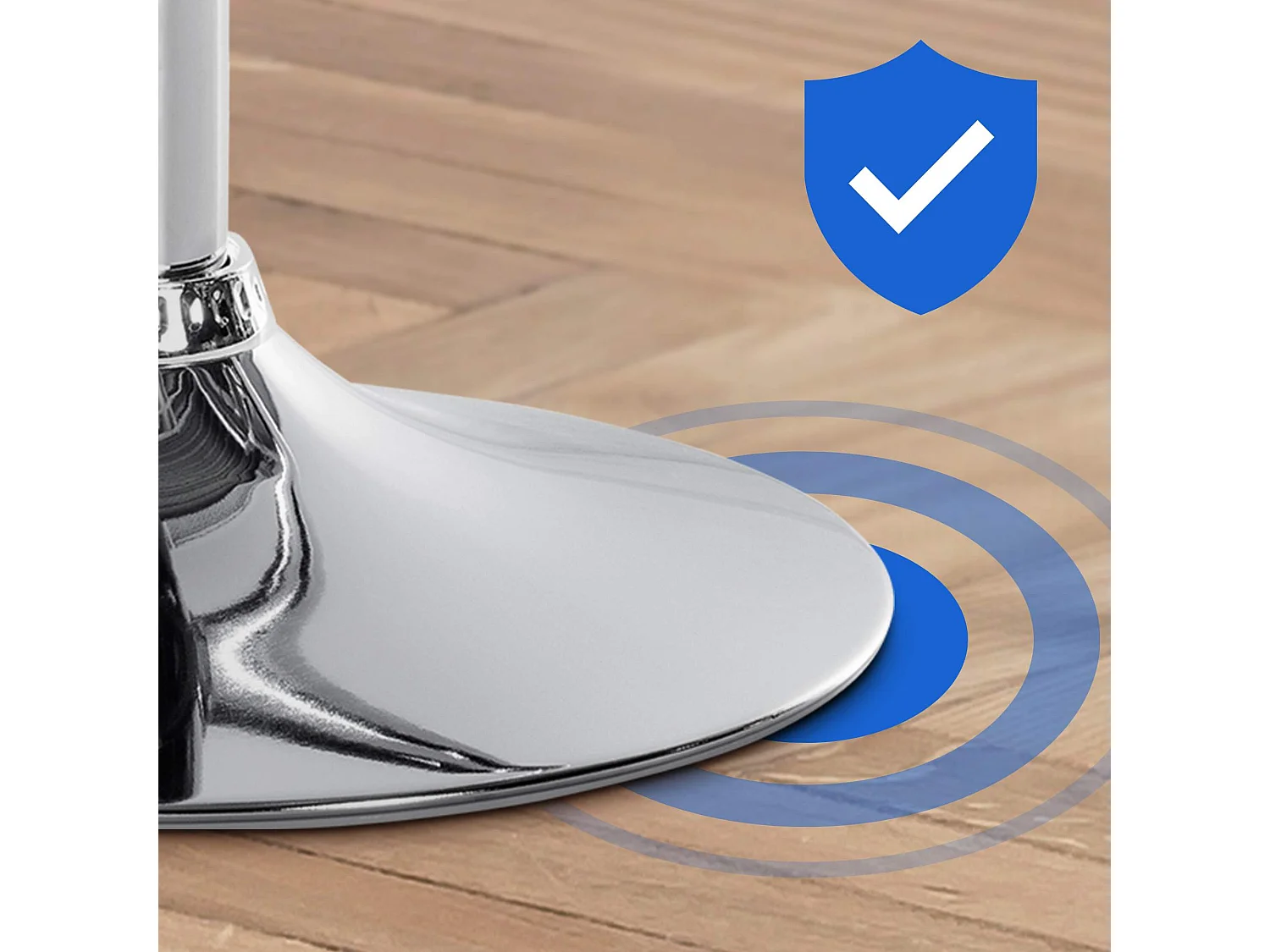 Barhocker - Samt & chrom - dunkelgrün - Braga