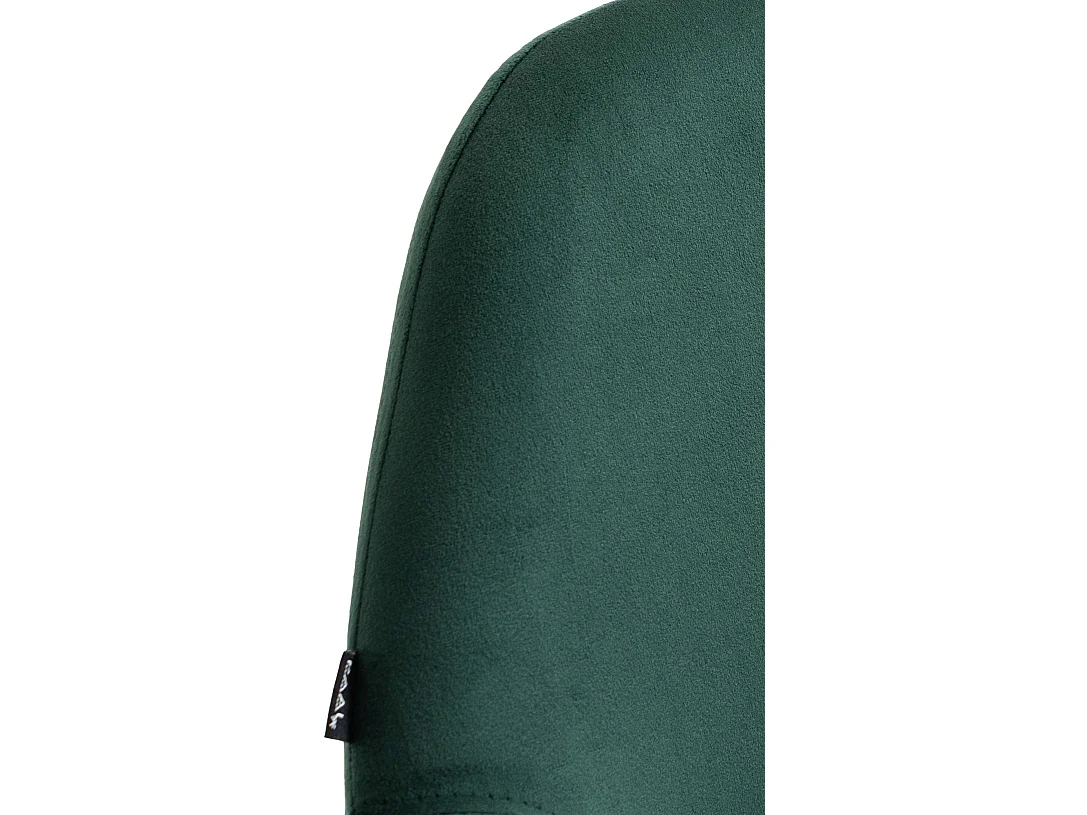Tabouret de bar - Velours & Chrome - Vert foncé - Braga