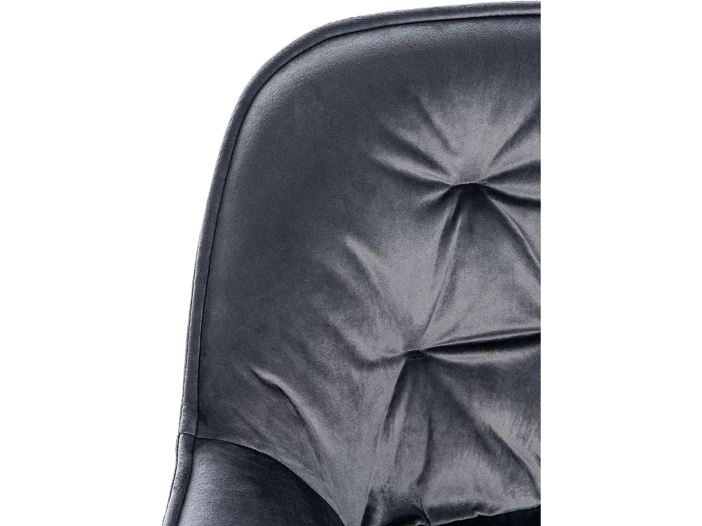 Tabourets de bar - Velours & Métal - Gris foncé - Gibson 76