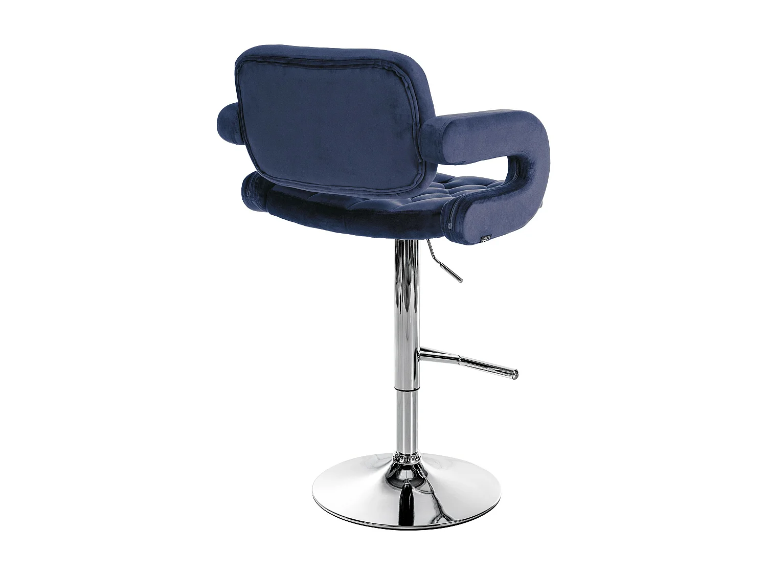 Tabouret de bar - Velours - Bleu - Dublin