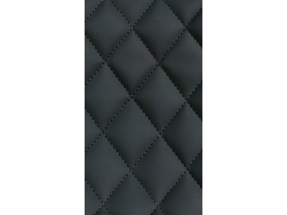 Tabouret de bar - Similicuir - Noir - Minosa