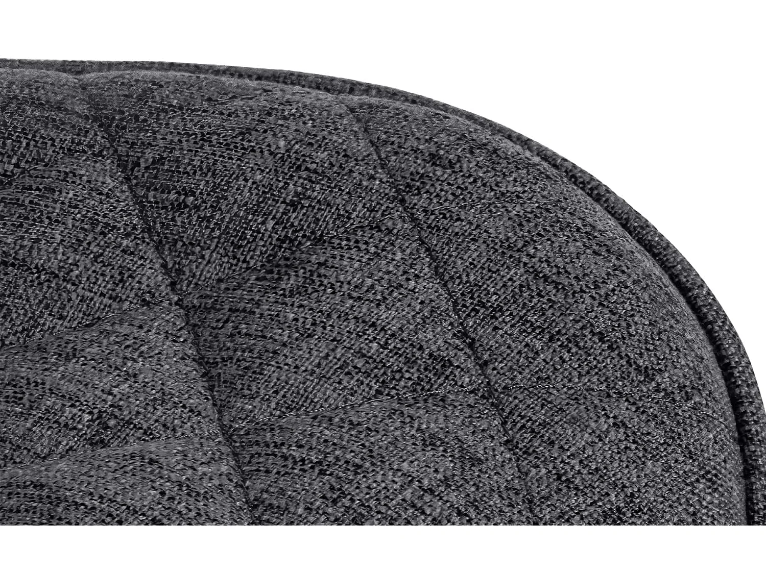 Tabouret de bar - Tissu - Noir - Minosa