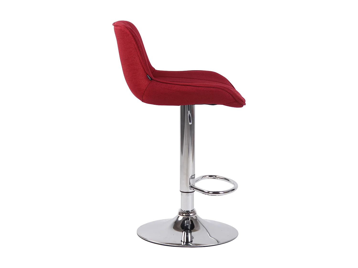 Tabourets de bar - Tissu & Métal - Rouge - Lentini