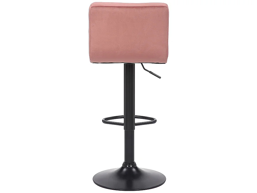 Lot de 2  Tabouret de bar - Velours & Blanc - Rose - Feni