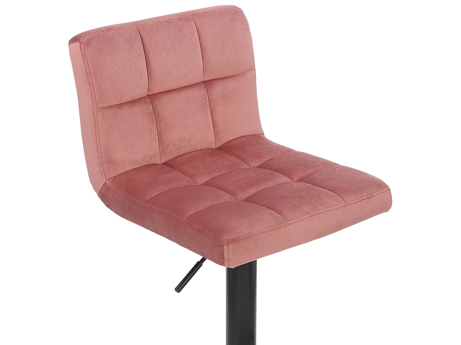 Lot de 2  Tabouret de bar - Velours & Blanc - Rose - Feni