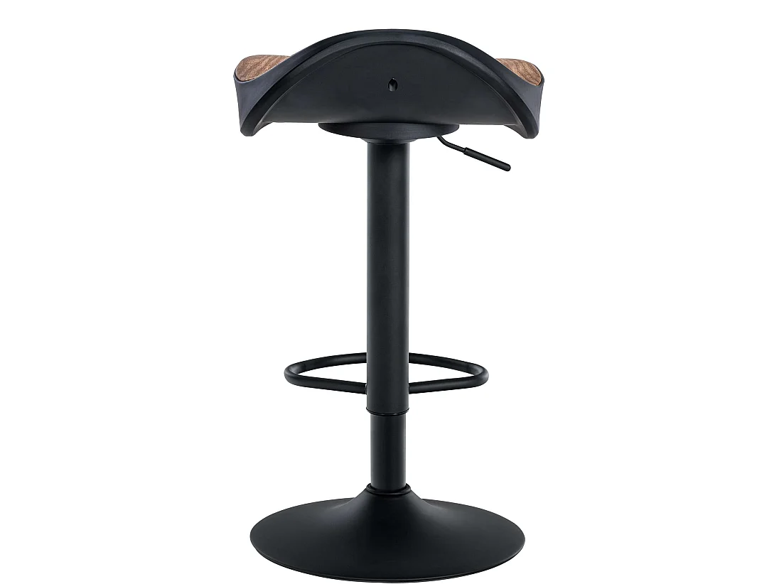 Lot de 2 Tabourets de bar - Similicuir & Métal - Nature - Alisson